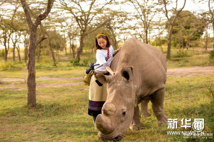 江一燕呼吁保護(hù)犀牛 拒絕獵殺買(mǎi)賣(mài) 