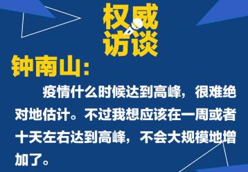 病例還會不會大規(guī)模增加？聽鐘南山怎么說