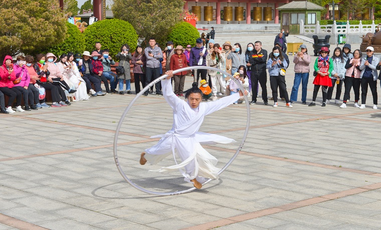 國潮之風(fēng)火熱來襲 2021年龍口南山春季廟會開幕