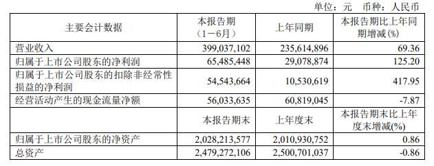 復(fù)旦張江大幅加碼研發(fā) 上半年扣非凈利潤(rùn)增4.2倍