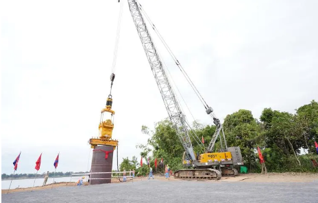 中企承建柬埔寨首都跨河大橋項(xiàng)目開(kāi)工