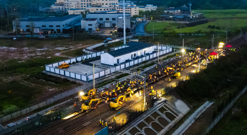 杭衢鐵路與衢九鐵路接軌連通